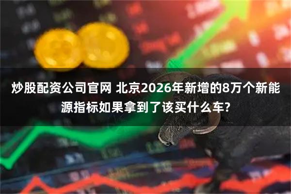 炒股配资公司官网 北京2026年新增的8万个新能源指标如果拿到了该买什么车?