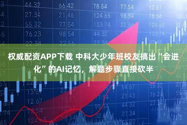 权威配资APP下载 中科大少年班校友搞出“会进化”的AI记忆，解题步骤直接砍半
